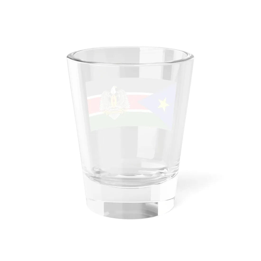Flag of the President of South Sudan 2011-2023 (South Sudan) Shot Glass 1.5oz - Go Mug Yourself