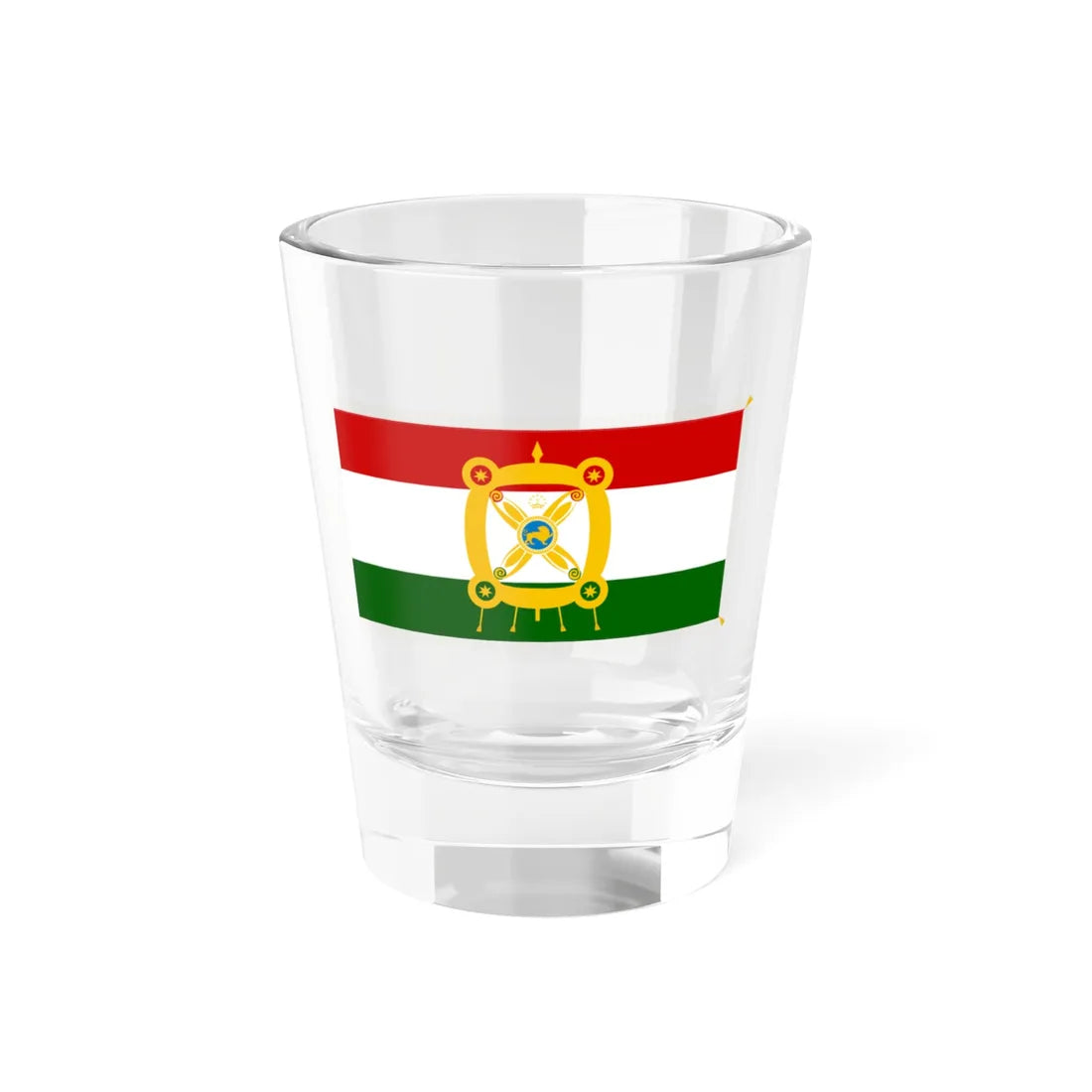 Flag of the President of Tajikistan (Tajikistan) Shot Glass 1.5oz 1.5oz - Go Mug Yourself