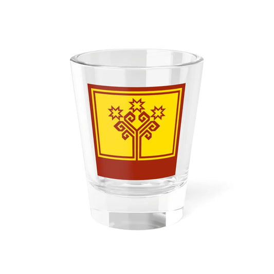 Flag of the President of the Chuvash Republic (Russia) Shot Glass 1.5oz 1.5oz - Go Mug Yourself
