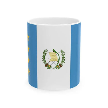 Flag of the President of the Congress of Guatemala (Guatemala) White Coffee Mug 11oz - Go Mug Yourself