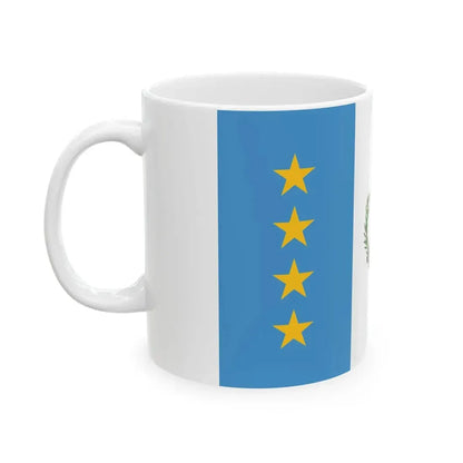 Flag of the President of the Congress of Guatemala (Guatemala) White Coffee Mug - Go Mug Yourself