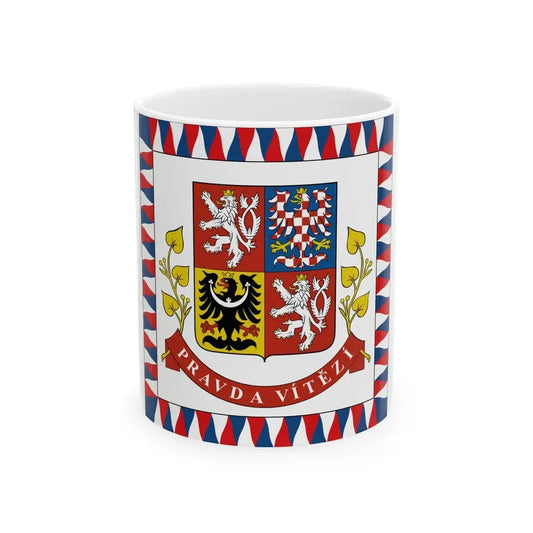 Flag of the President of the Czech Republic (Czech Republic) White Coffee Mug 11oz - Go Mug Yourself