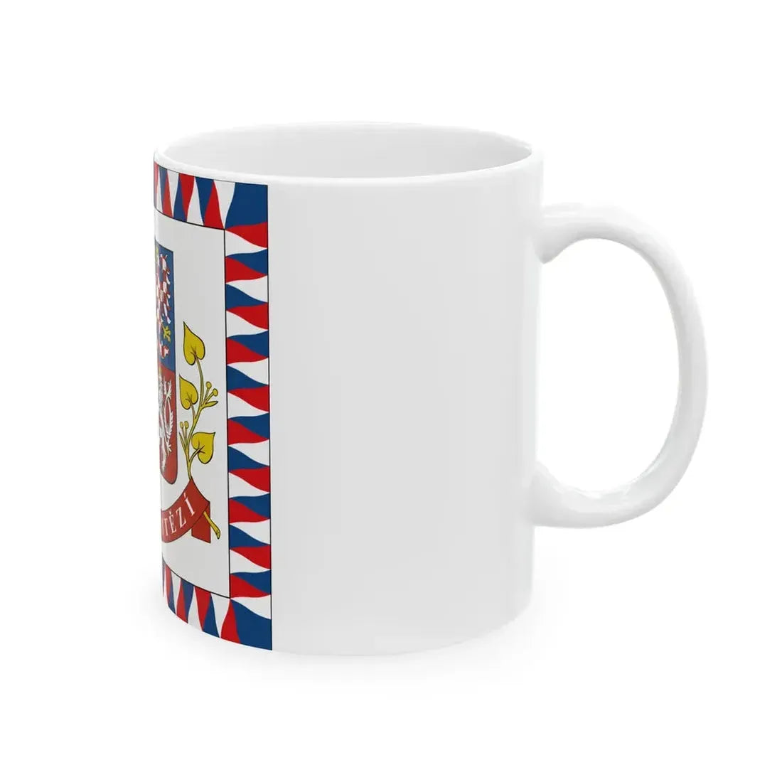 Flag of the President of the Czech Republic (Czech Republic) White Coffee Mug - Go Mug Yourself