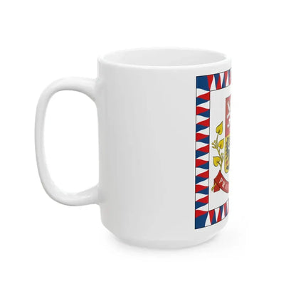 Flag of the President of the Czech Republic (Czech Republic) White Coffee Mug - Go Mug Yourself