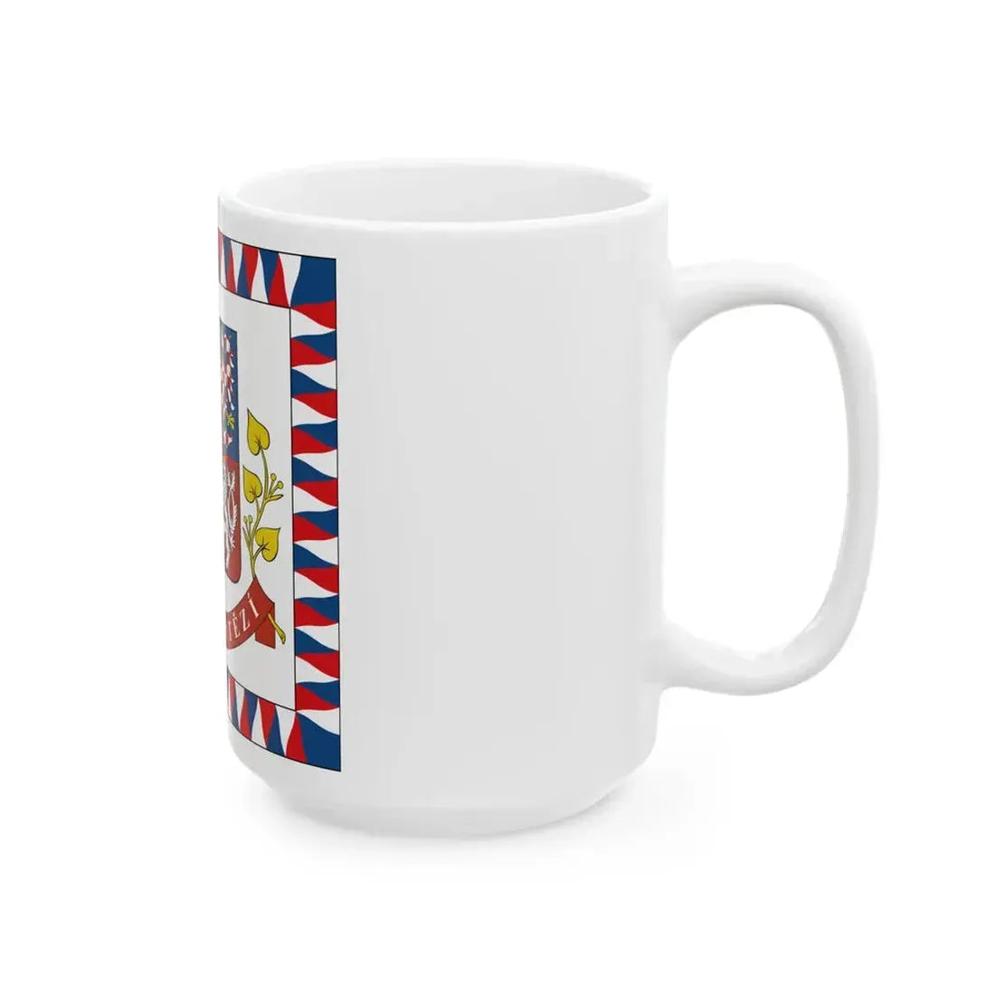 Flag of the President of the Czech Republic (Czech Republic) White Coffee Mug - Go Mug Yourself
