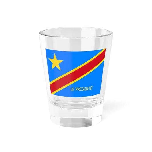 Flag of the President of the Democratic Republic of the Congo (Congo) Shot Glass 1.5oz 1.5oz - Go Mug Yourself