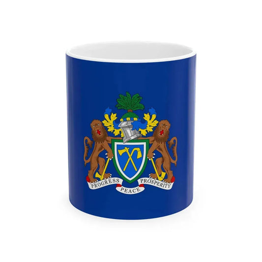 Flag of the President of The Gambia (Gambia) White Coffee Mug 11oz - Go Mug Yourself