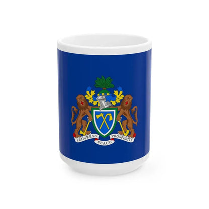 Flag of the President of The Gambia (Gambia) White Coffee Mug 15oz - Go Mug Yourself