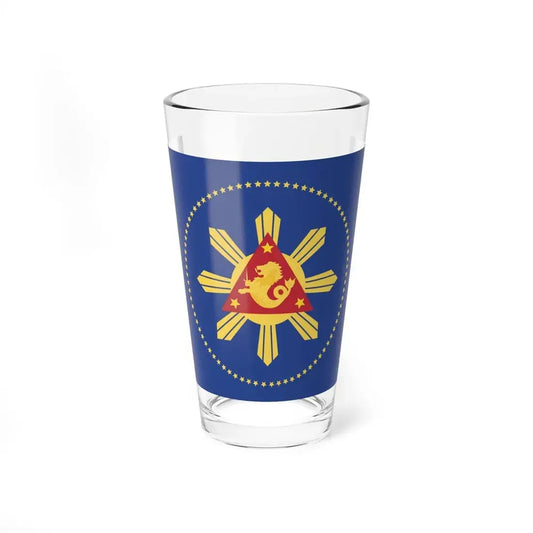 Flag of the President of the Philippines (Philippines) Pint Glass 16oz 16oz - Go Mug Yourself