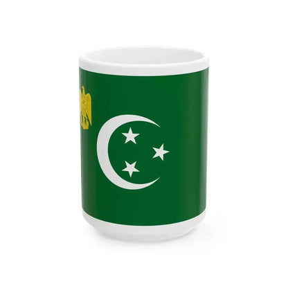 Flag of the President of the Republic of Egypt 1953-1958 (Egypt) White Coffee Mug 15oz - Go Mug Yourself
