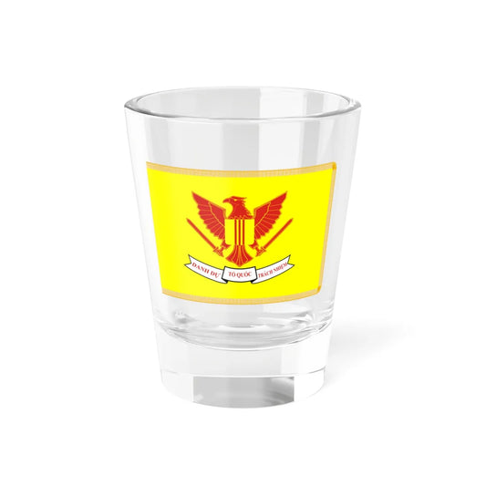 Flag of the President of the Republic of Vietnam as Supreme Commander of the Armed Forces (Vietnam) Shot Glass 1.5oz 1.5oz - Go Mug Yourself
