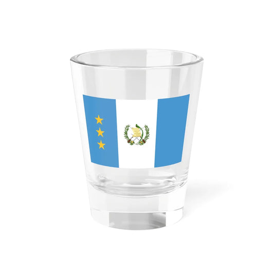 Flag of the President of the Supreme Court of Justice of Guatemala (Guatemala) Shot Glass 1.5oz 1.5oz - Go Mug Yourself