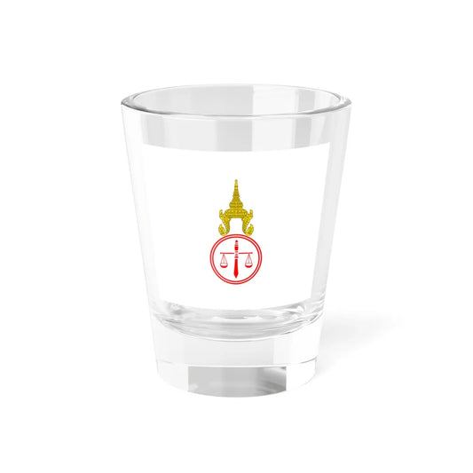 Flag of the President of the Supreme Court of Thailand (Thailand) Shot Glass 1.5oz 1.5oz - Go Mug Yourself