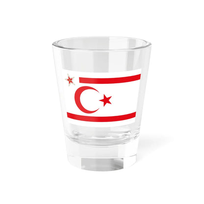 Flag of the President of the Turkish Republic of Northern Cyprus (Cyprus) Shot Glass 1.5oz 1.5oz - Go Mug Yourself