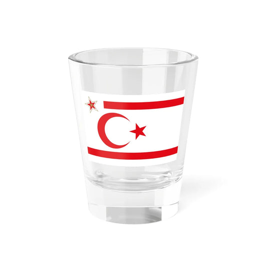 Flag of the President of the Turkish Republic of Northern Cyprus (Cyprus) Shot Glass 1.5oz 1.5oz - Go Mug Yourself