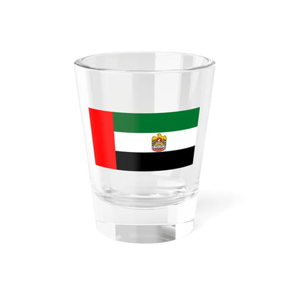 Flag of the President of the United Arab Emirates 1973-2008 (United Arab Emirates) Shot Glass 1.5oz 1.5oz - Go Mug Yourself