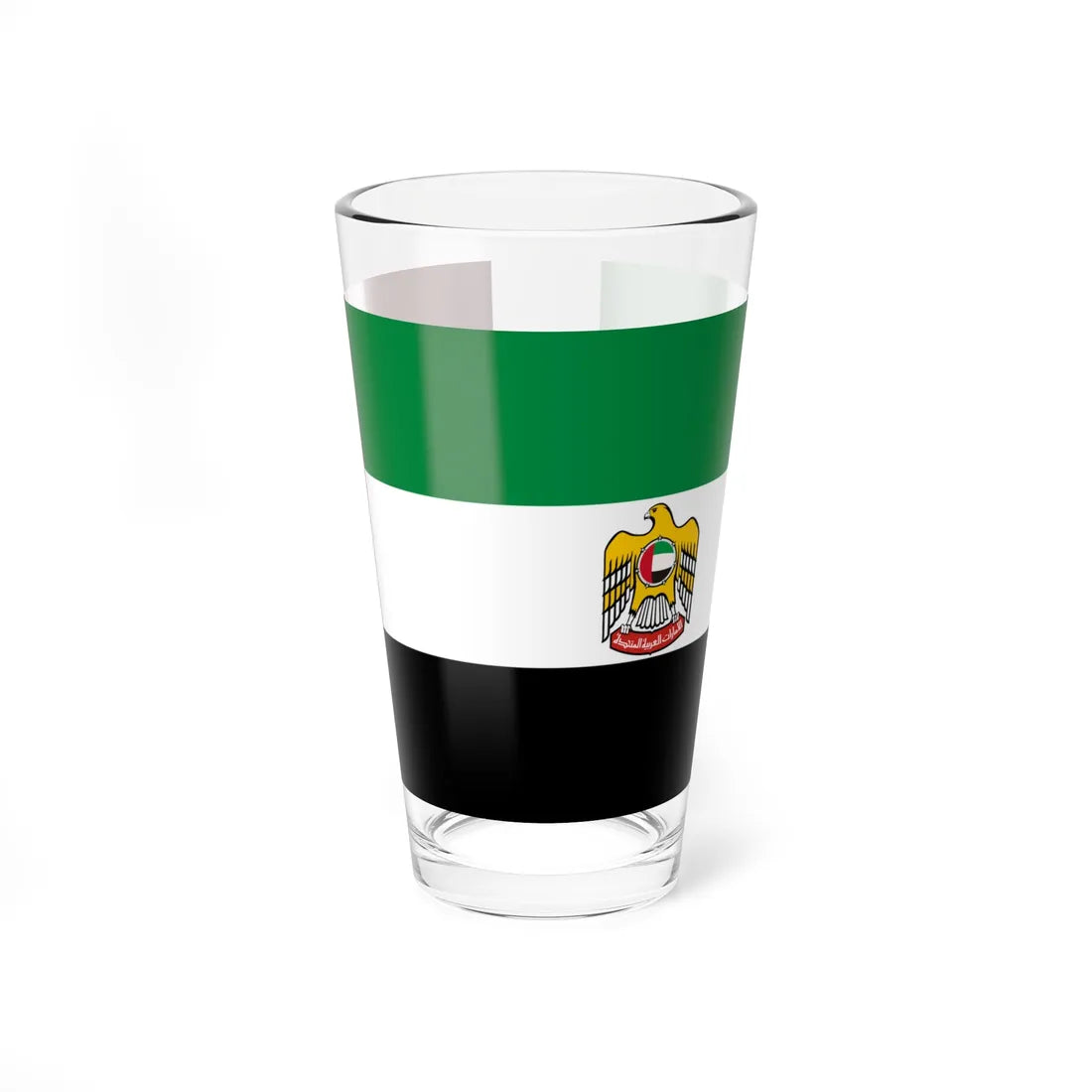 Flag of the President of the United Arab Emirates (United Arab Emirates) Pint Glass 16oz 16oz - Go Mug Yourself
