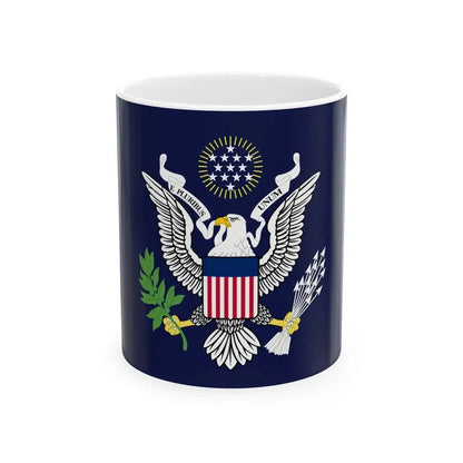 Flag of the President of the United States 1902-1916 (United States) White Coffee Mug 11oz - Go Mug Yourself