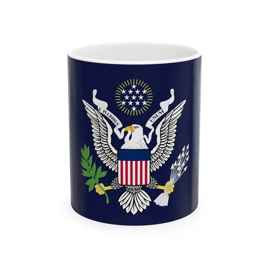 Flag of the President of the United States 1902-1916 (United States) White Coffee Mug 11oz - Go Mug Yourself