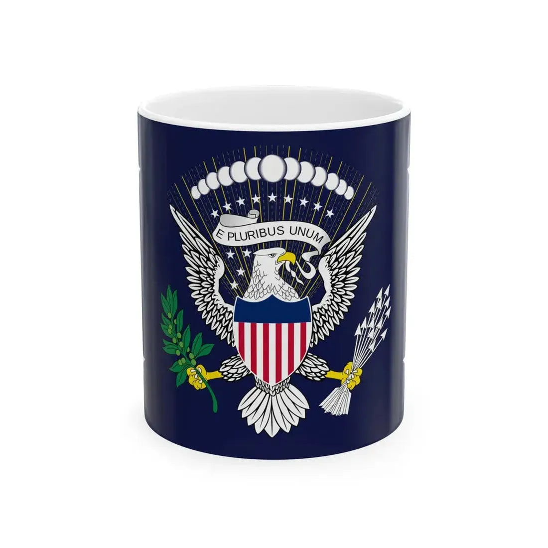 Flag of the President of the United States 1916-1945 (United States) White Coffee Mug 11oz - Go Mug Yourself