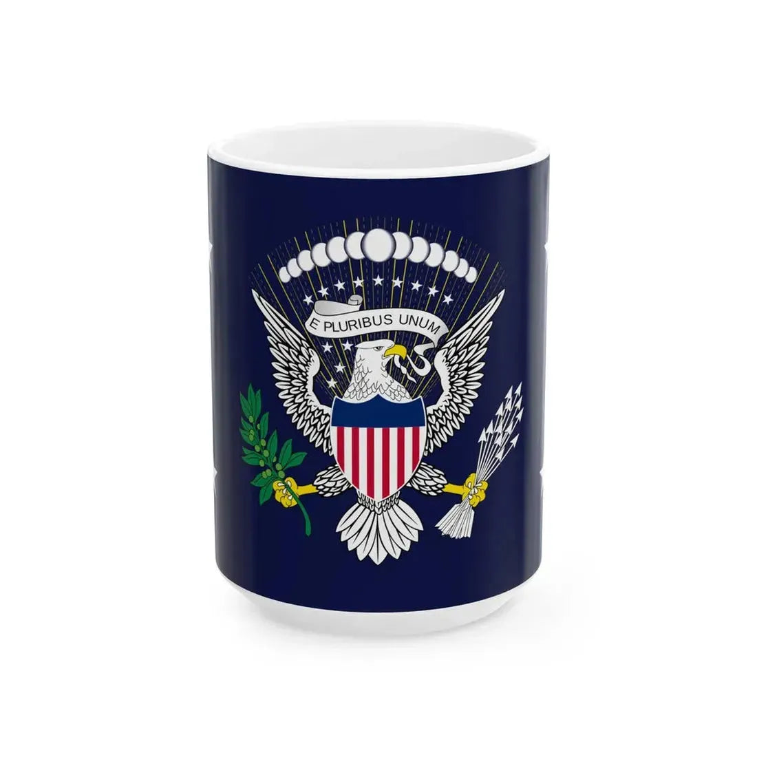 Flag of the President of the United States 1916-1945 (United States) White Coffee Mug 15oz - Go Mug Yourself