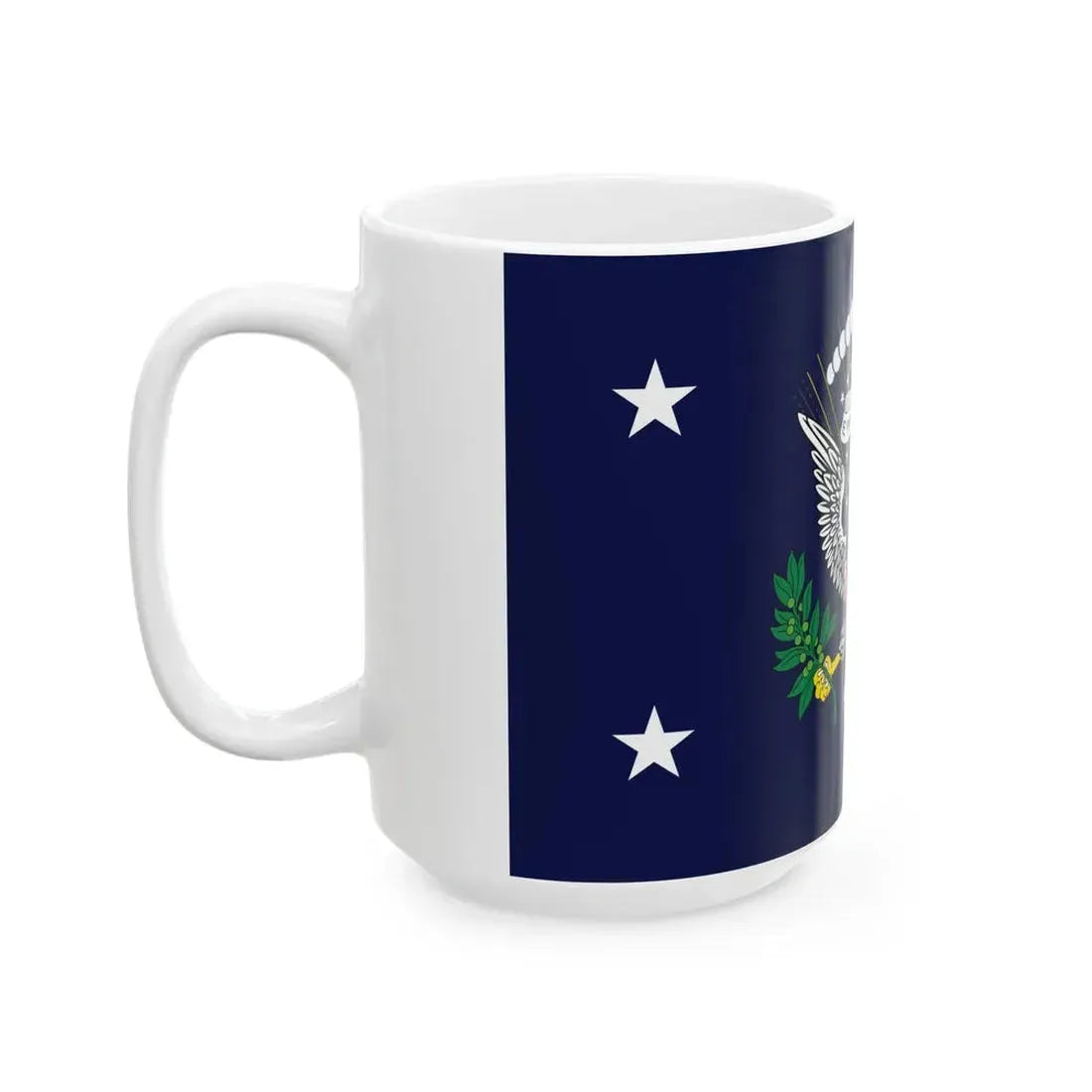 Flag of the President of the United States 1916-1945 (United States) White Coffee Mug - Go Mug Yourself