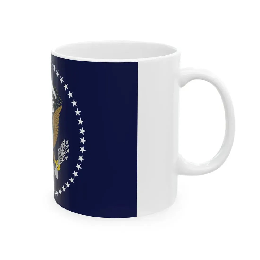 Flag of the President of the United States 1945-1959 (United States) White Coffee Mug - Go Mug Yourself