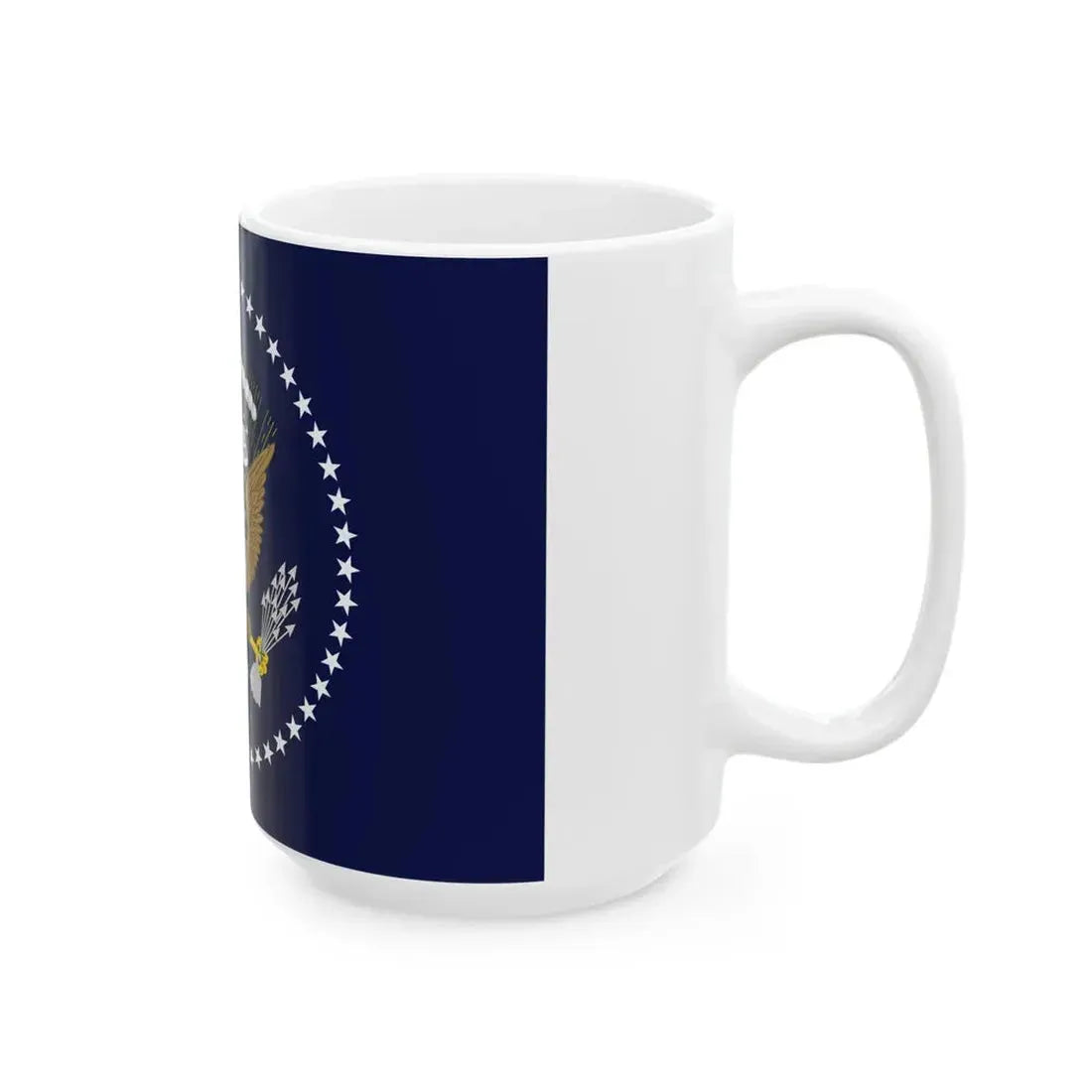 Flag of the President of the United States 1945-1959 (United States) White Coffee Mug - Go Mug Yourself