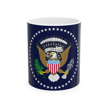 Flag of the President of the United States 1959-1960 (United States) White Coffee Mug 11oz - Go Mug Yourself