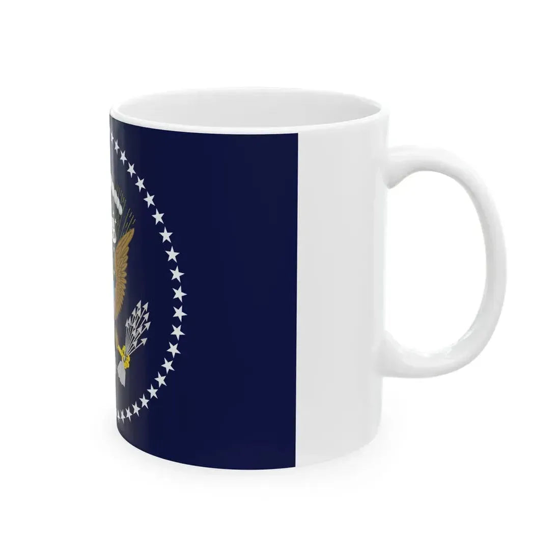 Flag of the President of the United States (United States) White Coffee Mug - Go Mug Yourself