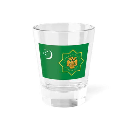 Flag of the President of Turkmenistan (Turkmenistan) Shot Glass 1.5oz 1.5oz - Go Mug Yourself