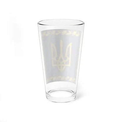 Flag of the President of Ukraine dark shade variant (Ukraine) Pint Glass 16oz - Go Mug Yourself