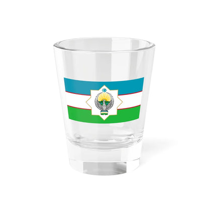 Flag of the President of Uzbekistan (Uzbekistan) Shot Glass 1.5oz 1.5oz - Go Mug Yourself