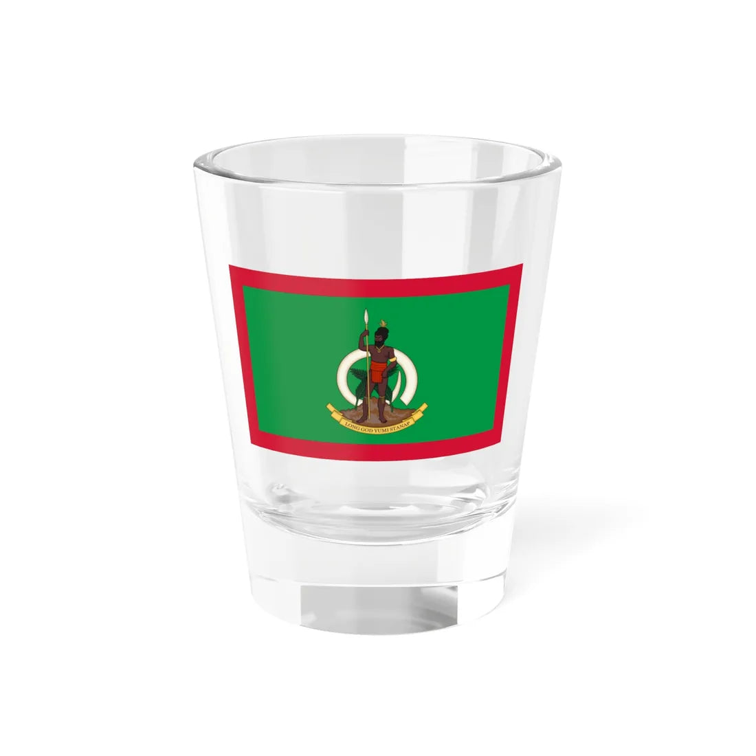 Flag of the President of Vanuatu (Vanuatu) Shot Glass 1.5oz 1.5oz - Go Mug Yourself