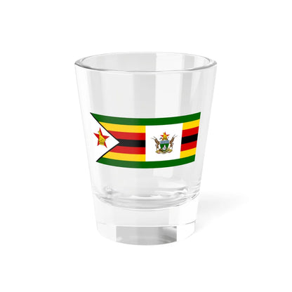 Flag of the President of Zimbabwe 1981-1986 (Zimbabwe) Shot Glass 1.5oz 1.5oz - Go Mug Yourself