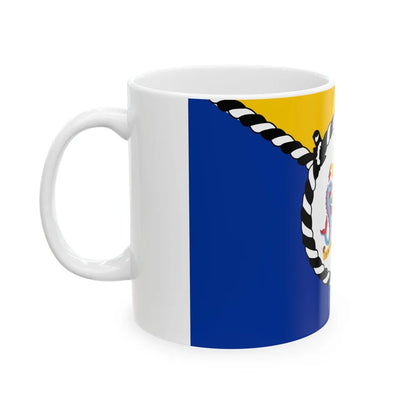 Flag of the Prime Minister of Barbados (Barbados) White Coffee Mug - Go Mug Yourself