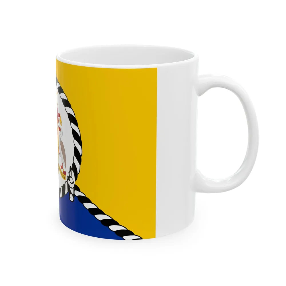 Flag of the Prime Minister of Barbados (Barbados) White Coffee Mug - Go Mug Yourself