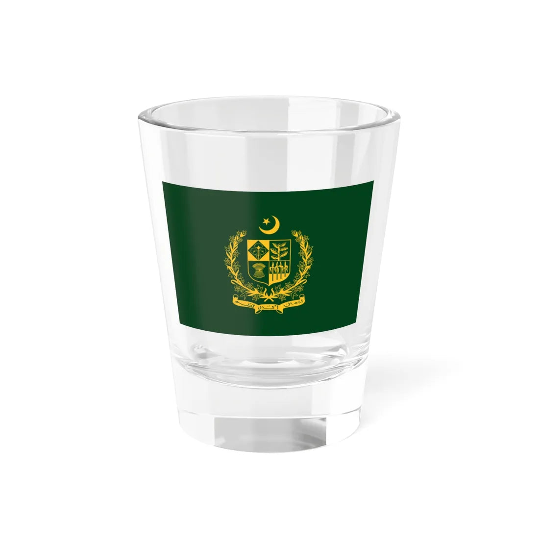 Flag of the Prime Minister of Pakistan (Pakistan) Shot Glass 1.5oz 1.5oz - Go Mug Yourself