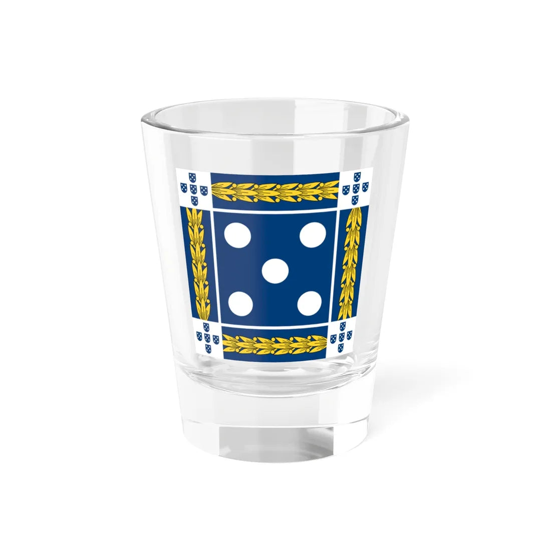 Flag of the Prime Minister of Portugal 1952-1972 (Portugal) Shot Glass 1.5oz 1.5oz - Go Mug Yourself