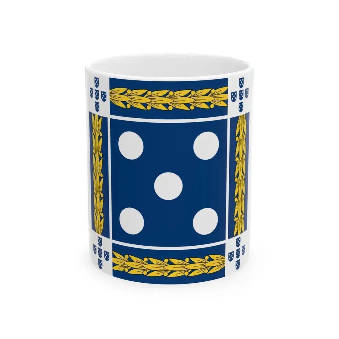 Flag of the Prime Minister of Portugal 1952-1972 (Portugal) White Coffee Mug 11oz - Go Mug Yourself