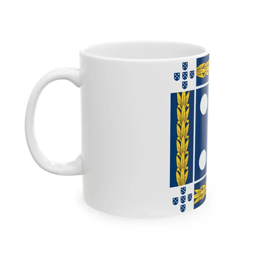 Flag of the Prime Minister of Portugal 1952-1972 (Portugal) White Coffee Mug - Go Mug Yourself