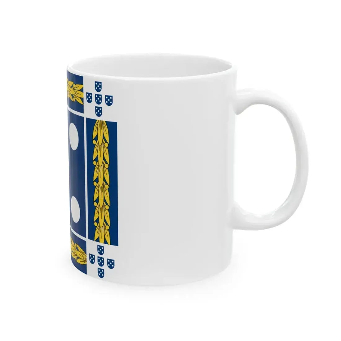 Flag of the Prime Minister of Portugal 1952-1972 (Portugal) White Coffee Mug - Go Mug Yourself
