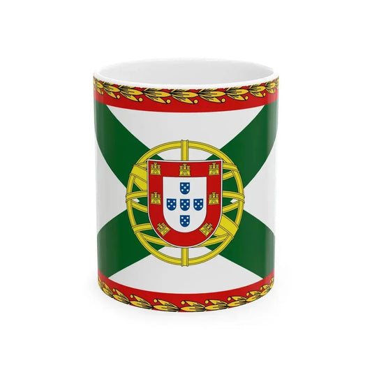 Flag of the Prime Minister of Portugal (Portugal) White Coffee Mug 11oz - Go Mug Yourself