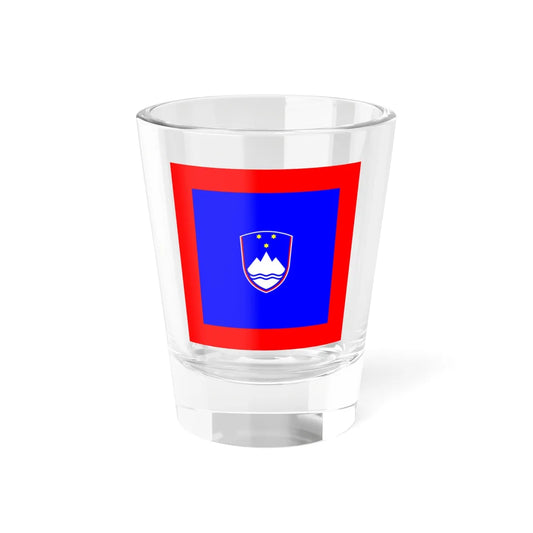 Flag of the Prime Minister of Slovenia (Slovenia) Shot Glass 1.5oz 1.5oz - Go Mug Yourself