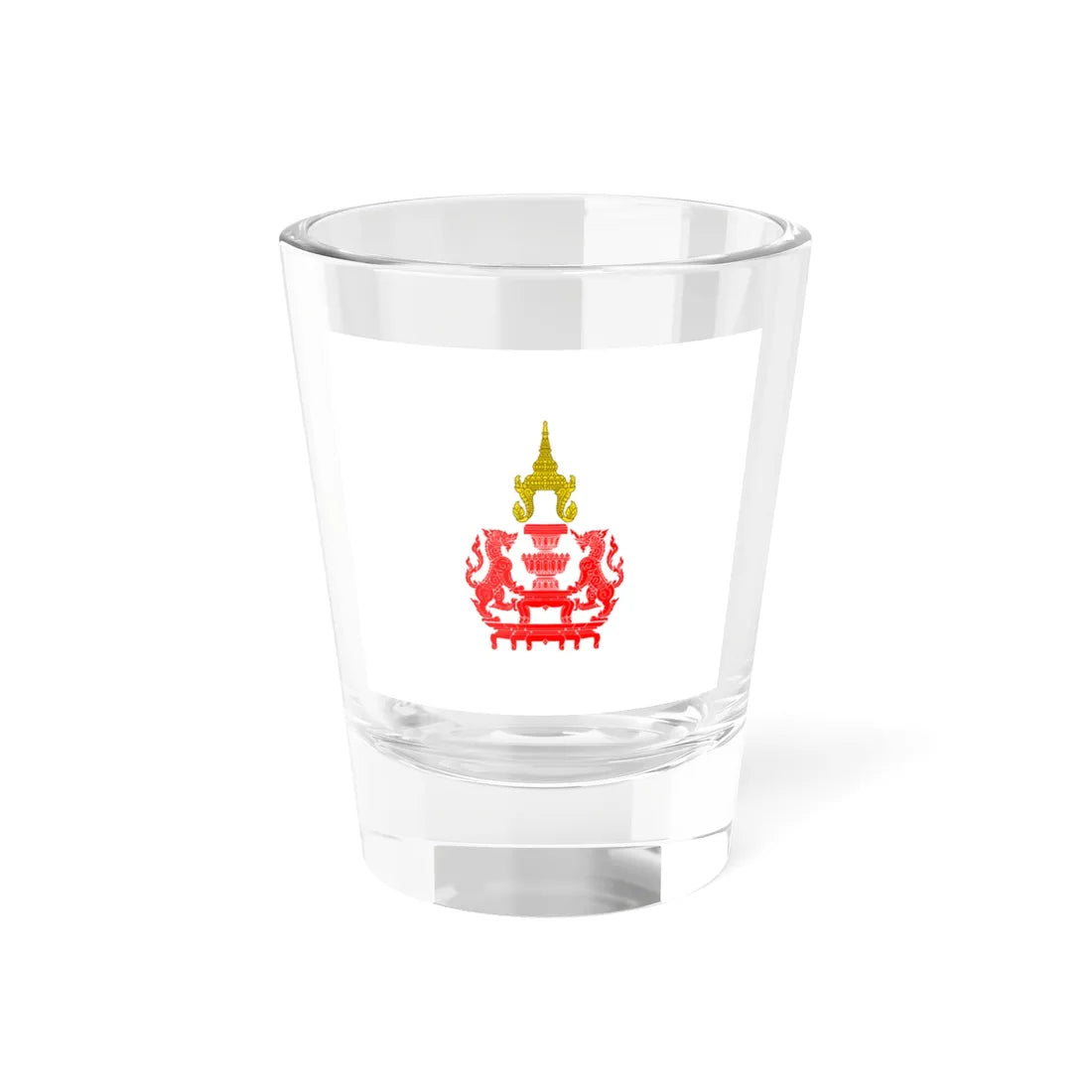 Flag of the Prime Minister of Thailand 1943-1979 (Cambodia) Shot Glass 1.5oz 1.5oz - Go Mug Yourself