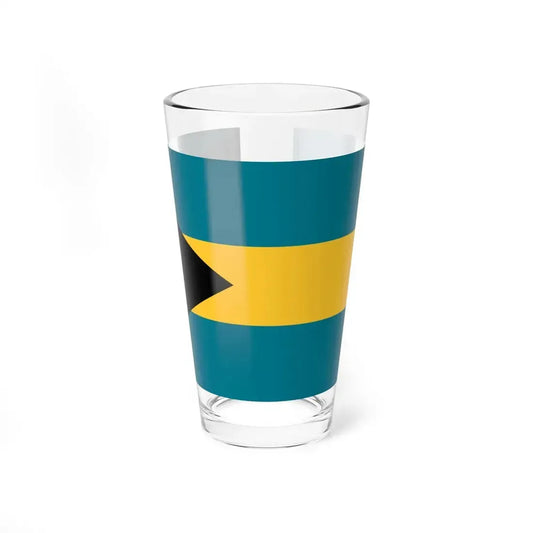 Flag of the Prime Minister of the Bahamas (Bahamas) Pint Glass 16oz 16oz - Go Mug Yourself