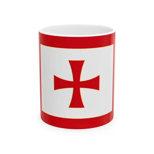 Flag of the Prince-Bishopric of Montenegro (Montenegro) White Coffee Mug 11oz - Go Mug Yourself
