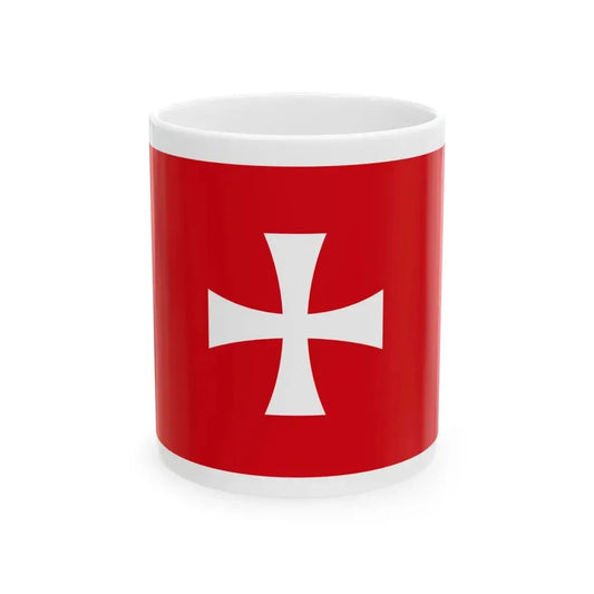 Flag of the Prince-Bishopric of Montenegro2 (Montenegro) White Coffee Mug 11oz - Go Mug Yourself