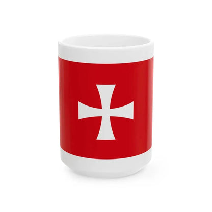 Flag of the Prince-Bishopric of Montenegro2 (Montenegro) White Coffee Mug 15oz - Go Mug Yourself