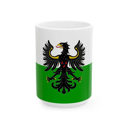 Flag of the Prince-Bishopric of Trent (Italy) White Coffee Mug 15oz - Go Mug Yourself